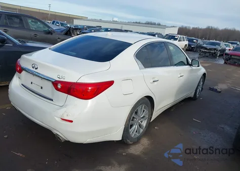 2014 Infiniti Q50 Premium z USA, uszkodzony, nr VIN JN1BV7AR4EM692458